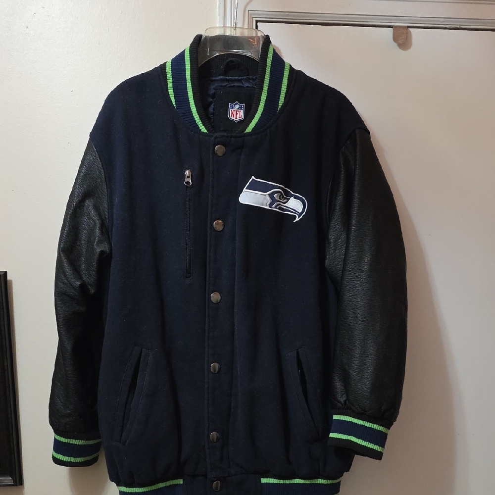 NFL Black and Green Bomber Jacket